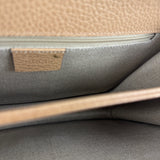 Gucci Beige Leather Medium GG Dollar Chain Shoulder Bag