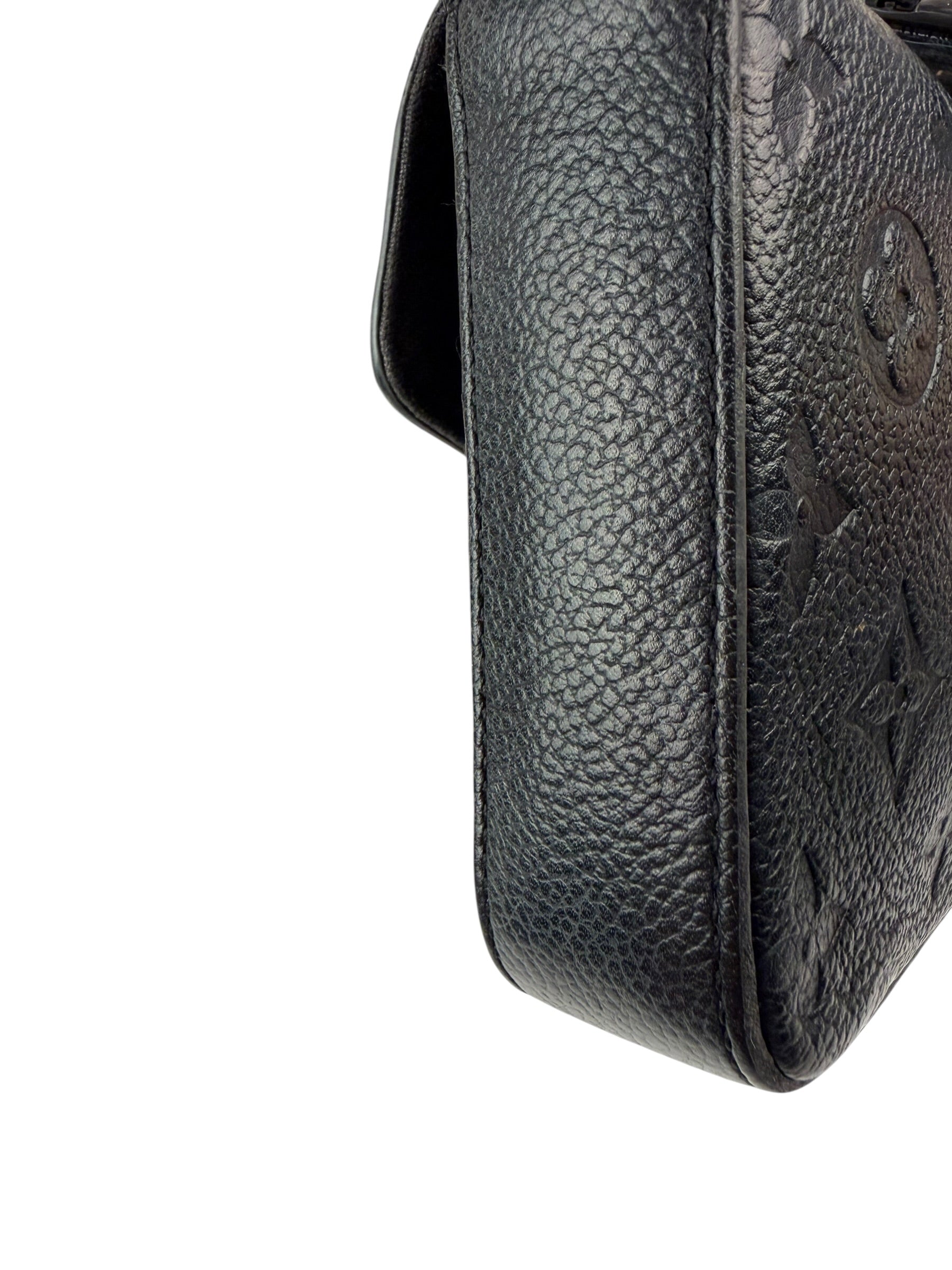 Louis Vuitton Black Leather Monogram Felicie Pochette
