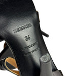 Hermes Sac Depeche Black Leather Heels