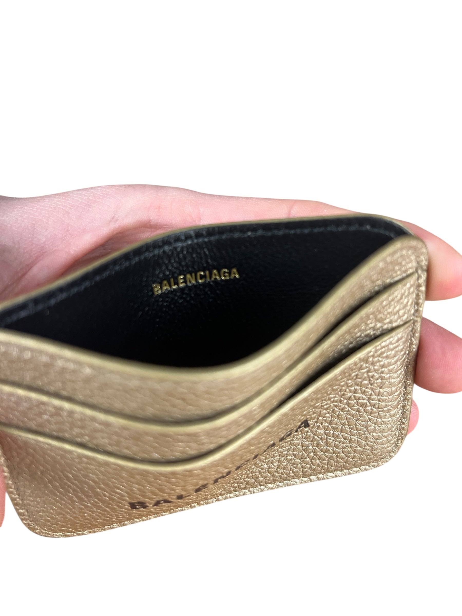 Balenciaga Metallic Cash Cardholder