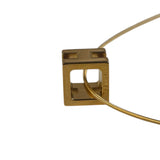 Hermes Cage d'H Gold Plated Pendant Necklace
