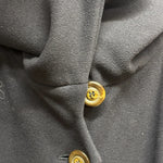 Vintage Fendi 365 Wool Trench Coat Navy