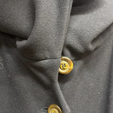 Vintage Fendi 365 Wool Trench Coat Navy