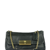 Coach Dark Green Leather Kristin Willow Shoulder Bag