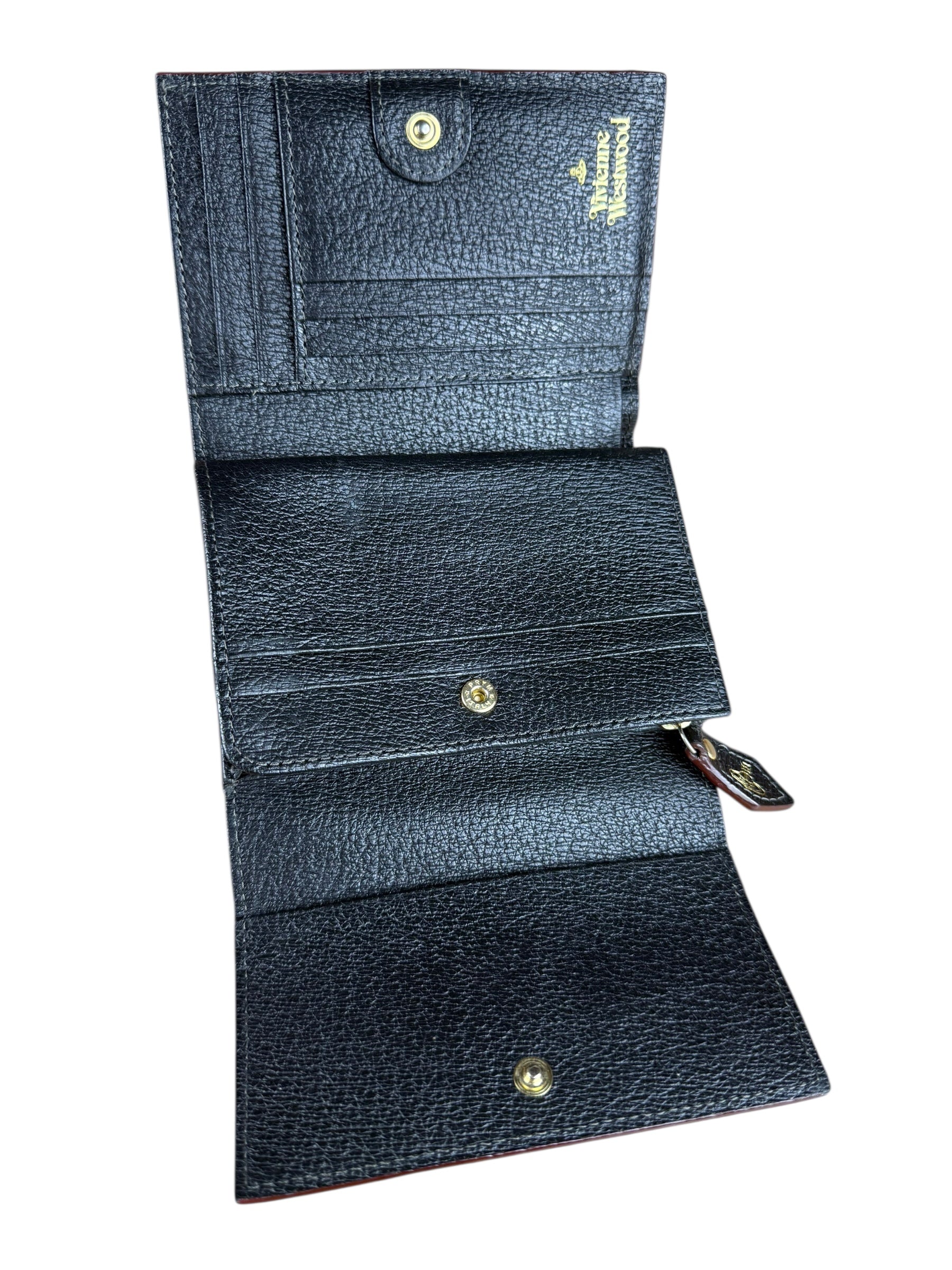 Vivienne Westwood Leather Orb Emblem Wallet