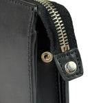Fendi Black Leather Think Fendi Clutch