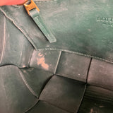 Bottega Veneta Forest Green Intrecciato Cassette Crossbody
