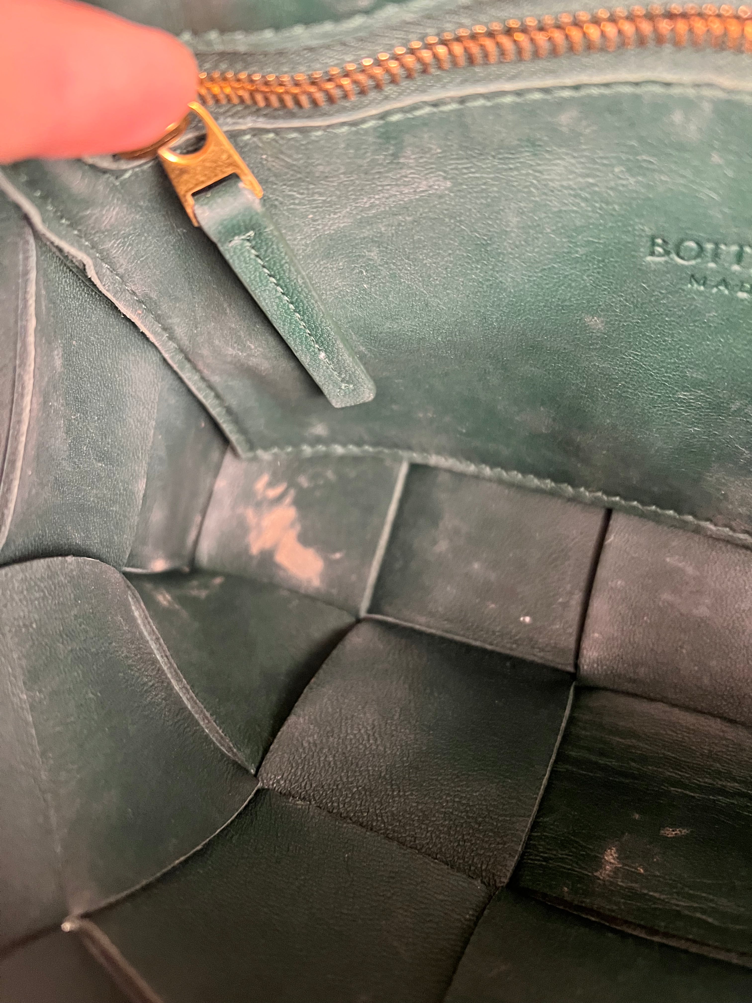 Bottega Veneta Forest Green Intrecciato Cassette Crossbody
