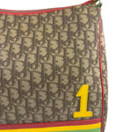 Christian Dior Vintage Monogram Rasta Trotter Messenger Bag