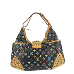 Louis Vuitton x Takashi Murukami Black Monogram Chrissie MM