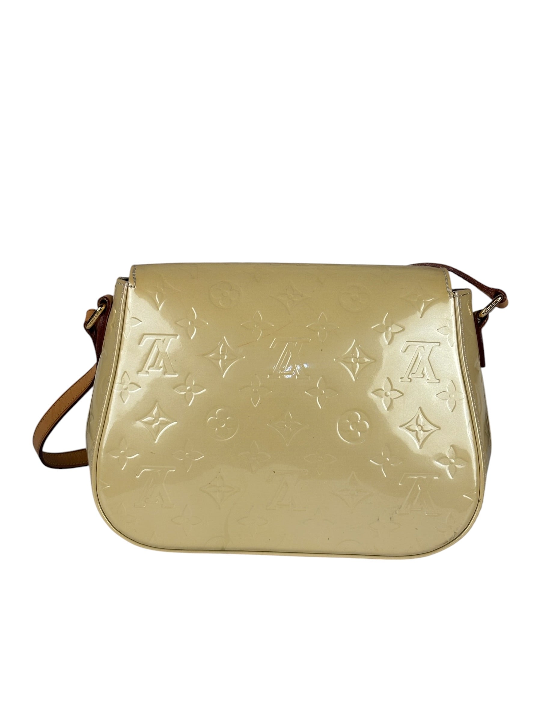 Louis Vuitton Yellow Monogram Vernis Bellflower GM Shoulder Bag