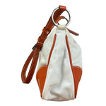 Prada Vintage Re-Edition Orange/White Tessuto Nylon Shoulder Bag