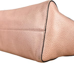 Gucci Pebbled Leather Swing Tote Pink