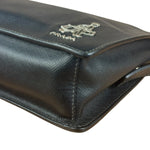 Prada Black Saffiano Bellhop Leather Travel Pouch