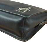 Prada Black Saffiano Bellhop Leather Travel Pouch