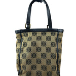 Loewe Vintage Canvas Anagram Zip Tote Bag