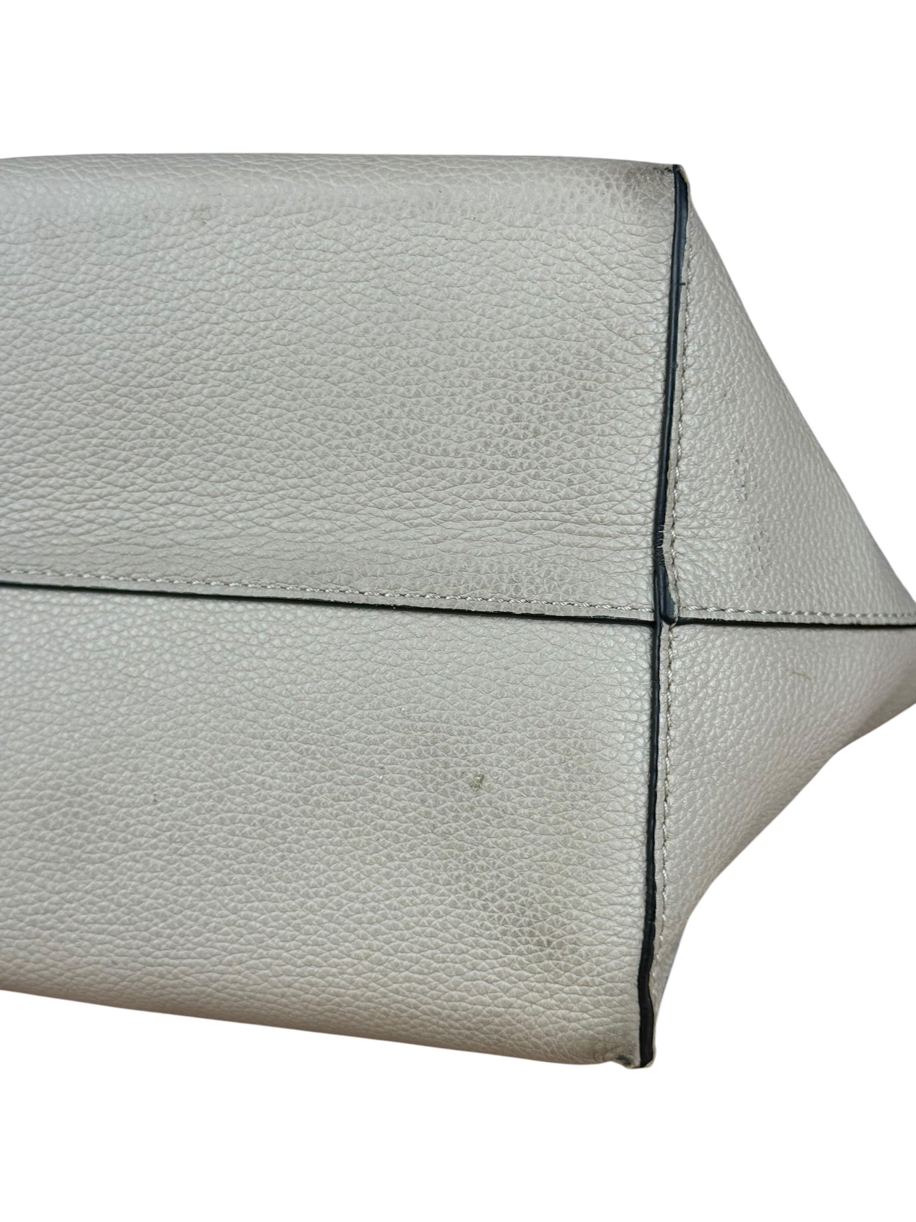 Loewe Beige Pebbled Leather Cushion Tote