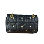 Gucci Black Pearly GG Marmont Flap Bag
