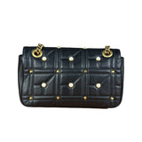Gucci Black Pearly GG Marmont Flap Bag