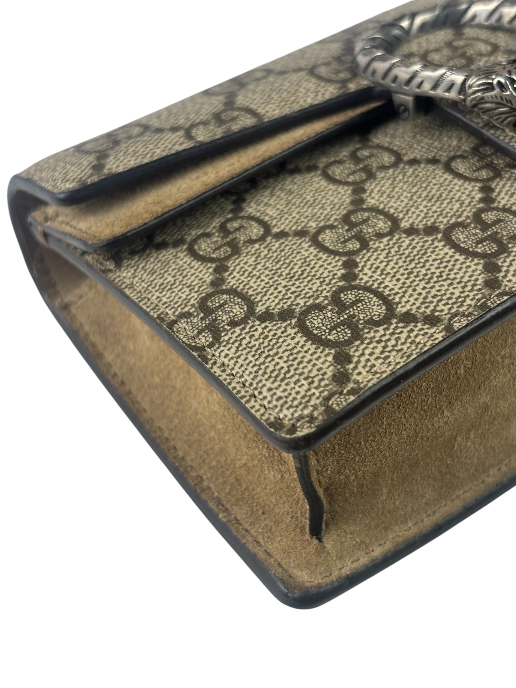 Gucci Beige GG Supreme Nano Dionysus Shoulder Bag