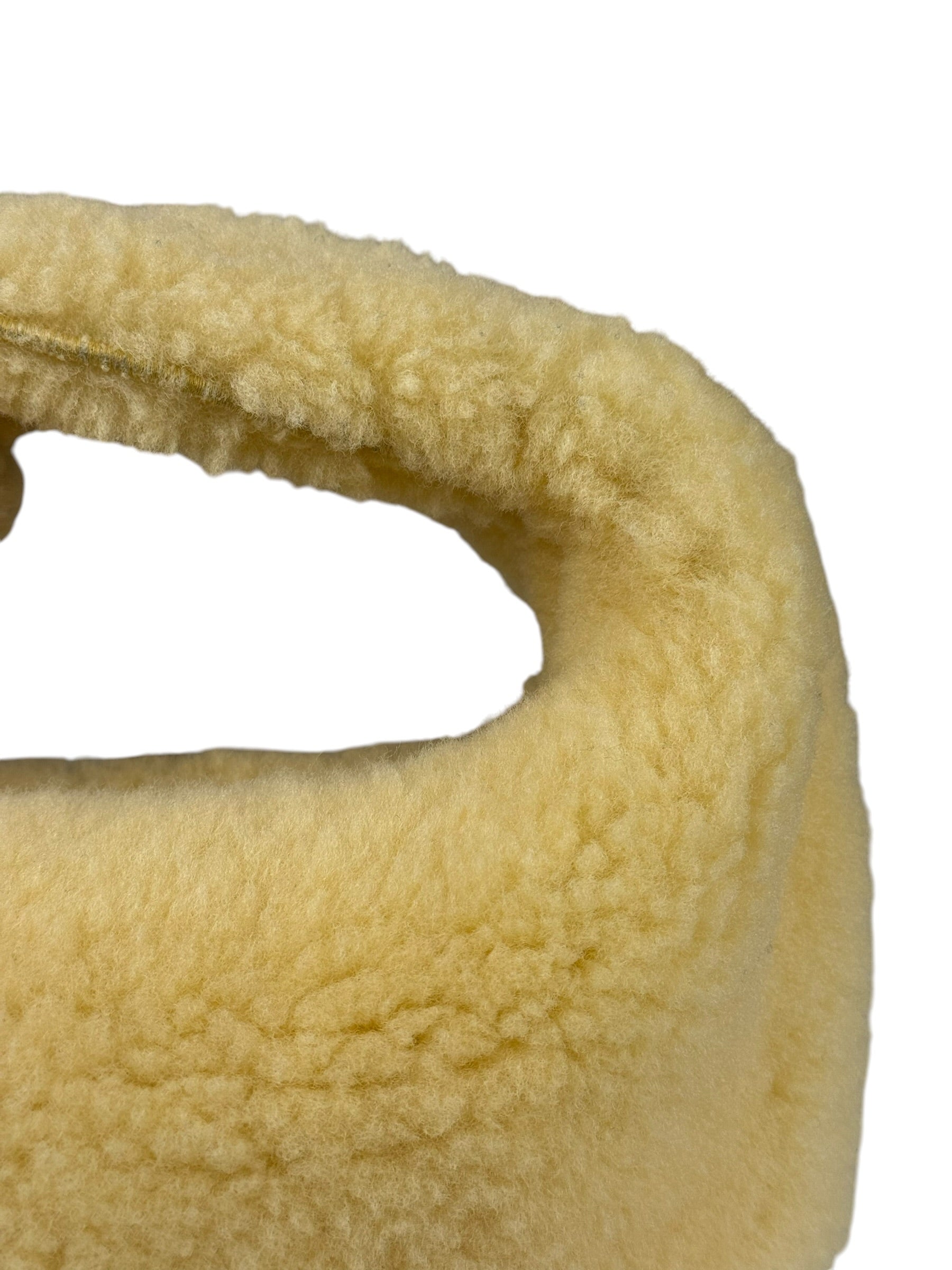 Bottega Veneta Yellow Shearling Mini Jodie Bag