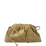 Bottega Veneta Beige Leather Kraft Paper Mini Pouch