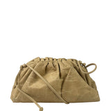 Bottega Veneta Beige Leather Kraft Paper Mini Pouch