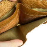 Fendi Bronze Bi-Fold Pebbled Leather Wallet