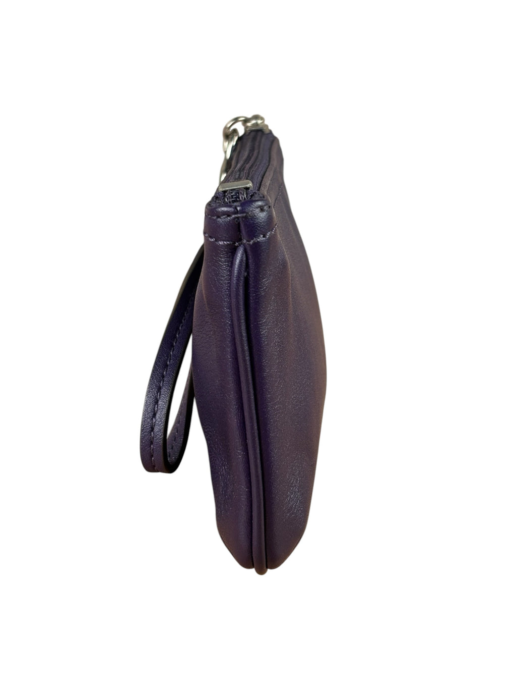 Coach Purple Smooth Leather Wristlet