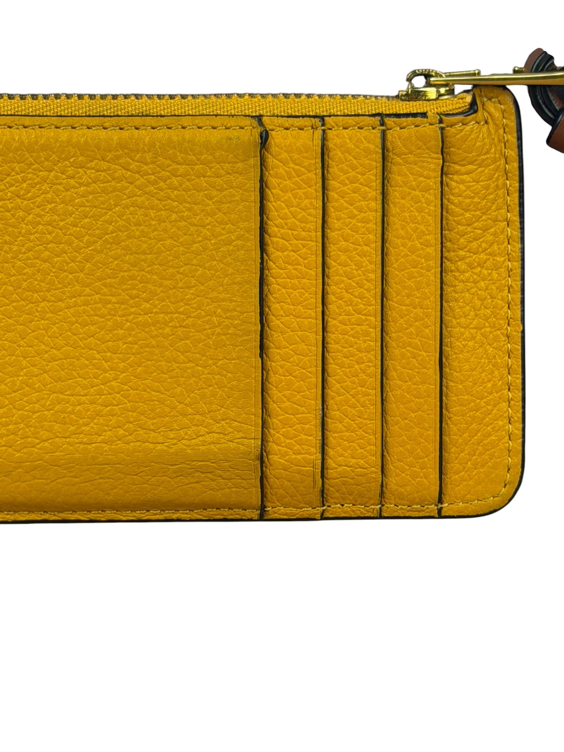 Loewe Honey Yellow/Sunflower Leather Bicolor Card Holder