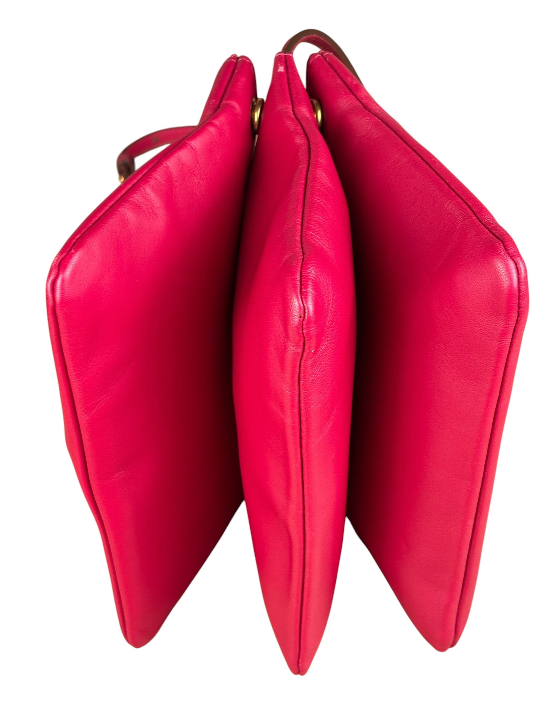 Celine Pink Leather Trio Crossbody Bag