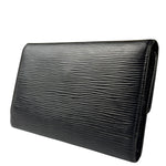 Louis Vuitton Black Epi Leather Long Wallet