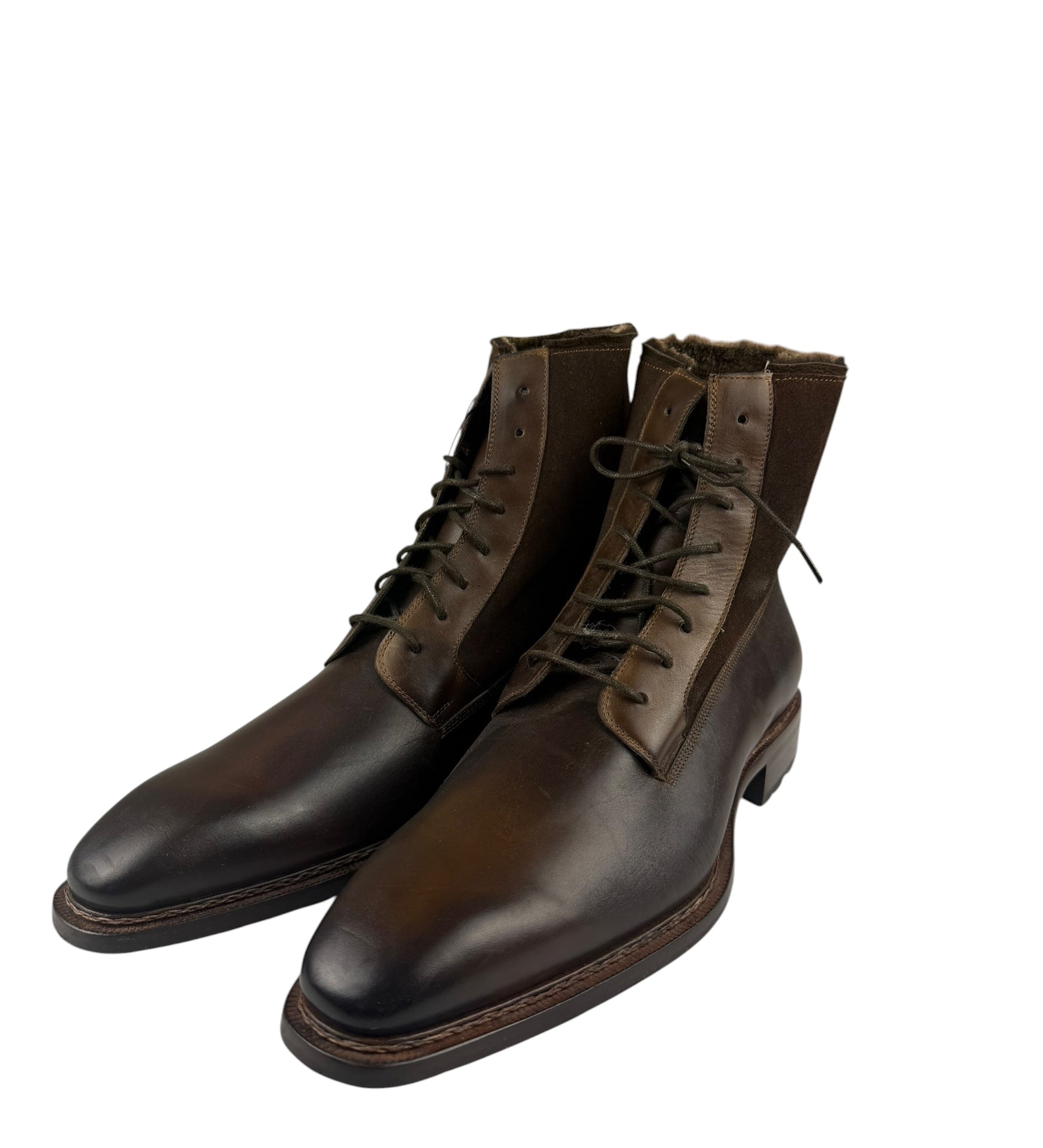 Mazlan Brown Boots Fur Inside