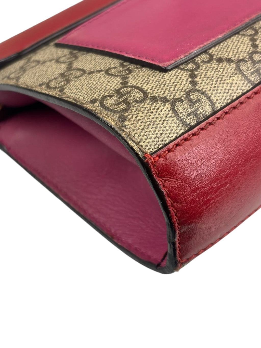Gucci Colorblock Leather Padlock Small Shoulder Bag