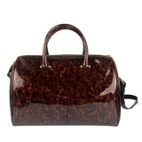 YSL Patent Leather Tortoise Shell Duffle