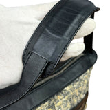 Chanel Black/Beige Tweed Clover Hobo Shoulder Bag '05-'06