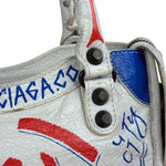 Balenciaga Mini White Graffiti Le City Bag