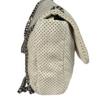 Chanel Ivory Perforated Drill Two-Tone Mademoiselle Flap Bag 2006