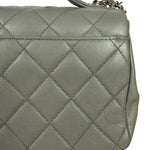 Chanel Grey Quilted Leather Mini Business Affinity Flap Bag 2019