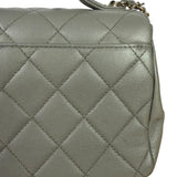 Chanel Grey Quilted Leather Mini Business Affinity Flap Bag 2019