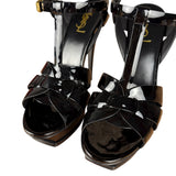 Saint Laurent Tribute Patent Leather Black Heels