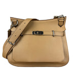 Hermes Jypsiere Tan Clemence Leather Shoulder Bag 2008