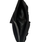 Yves Saint Laurent Black Leather St. Tropez Ruffled Hobo Bag