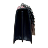 Gucci Pink Leather Trim Dionysus Corduroy Shoulder Bag