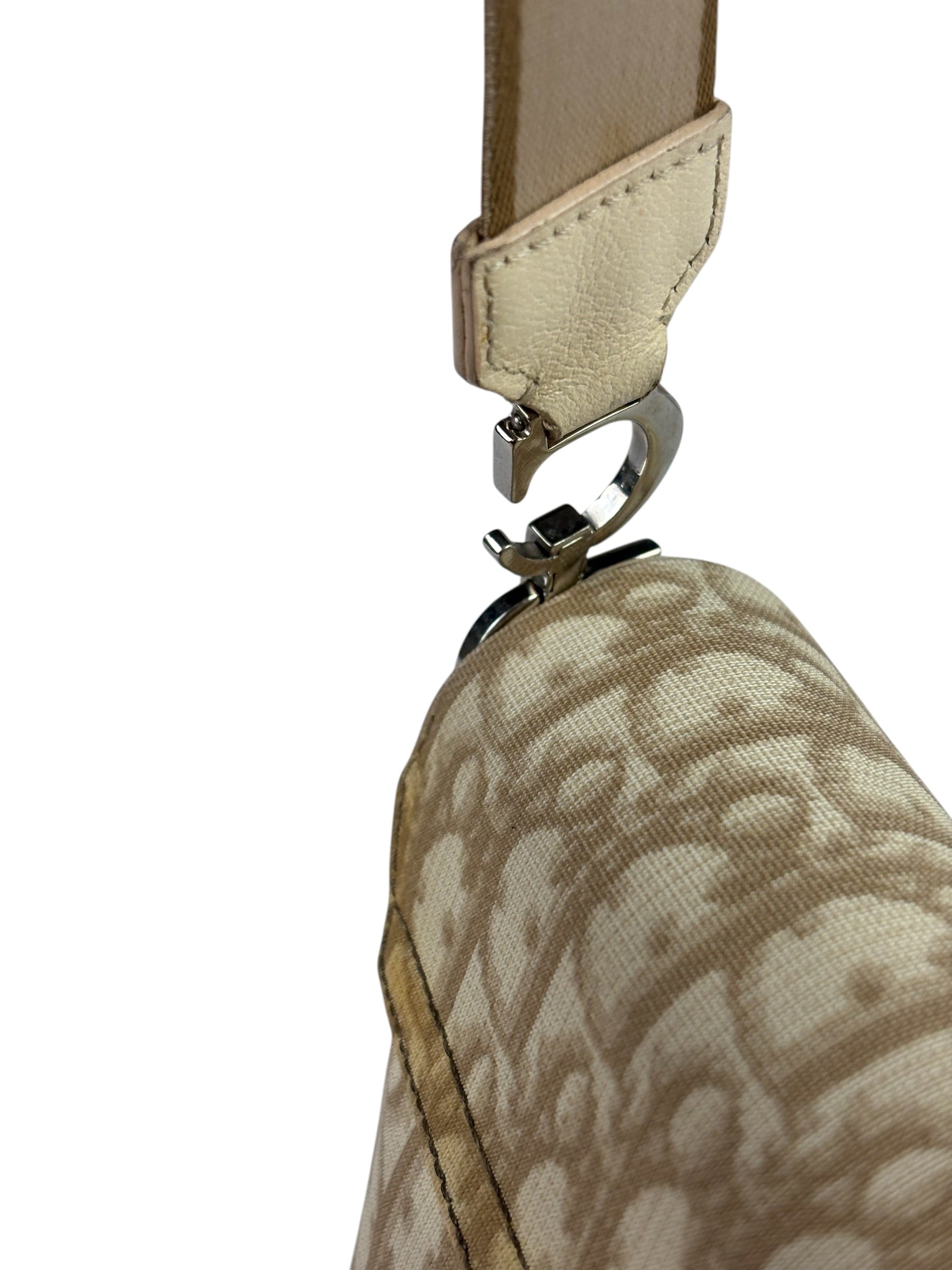 Christian Dior Trotter Flower Embroidered Flap Crossbody