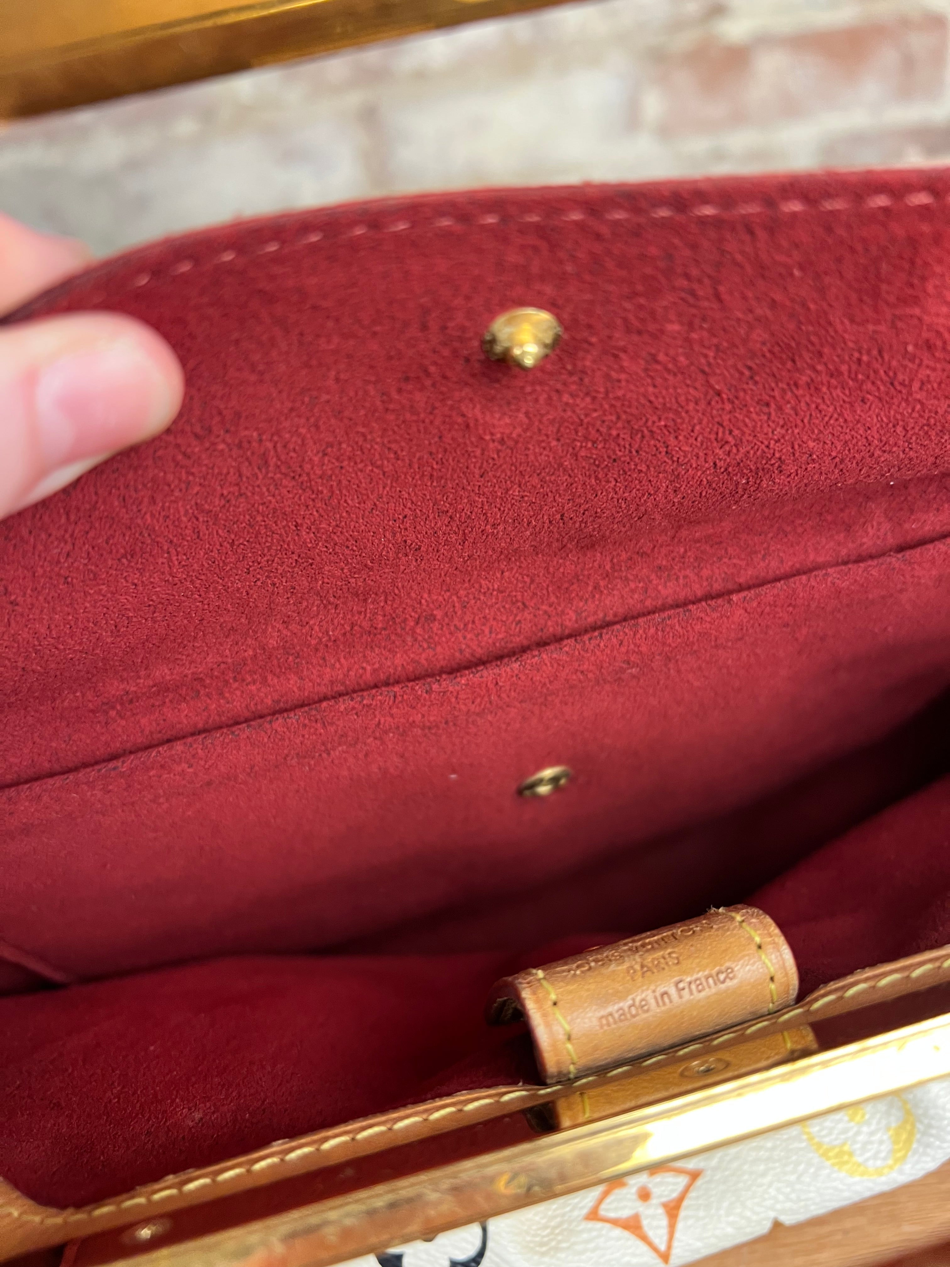 Louis Vuitton White Murakami Judy MM 2Way