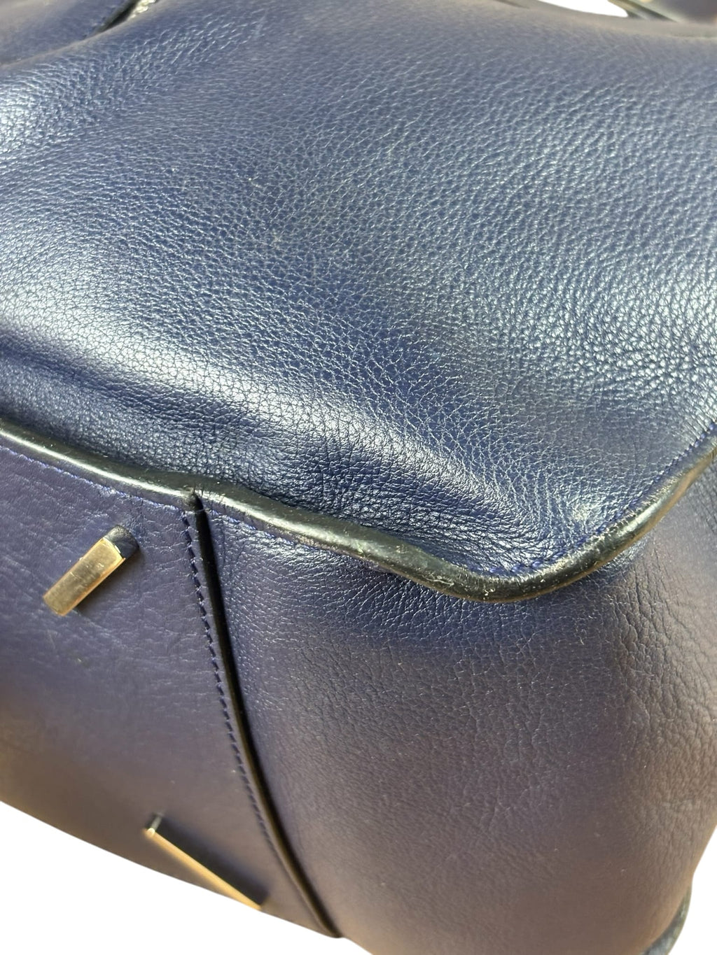 Loewe Navy Leather Hammock Shoulder Bag