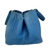 Prada Vintage Blue Canapa Canvas Tote