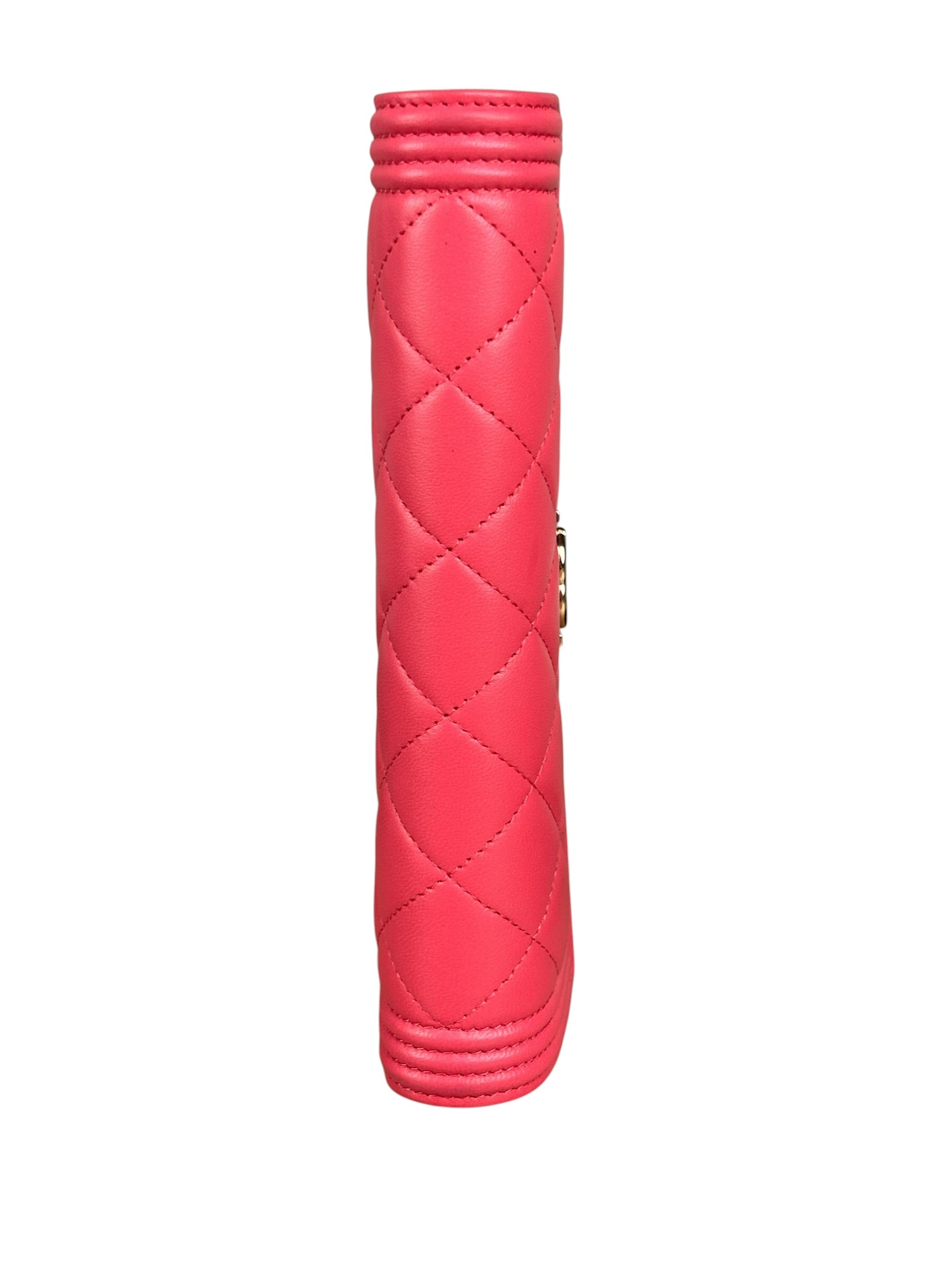 Chanel Pink Quilted Boy Wallet