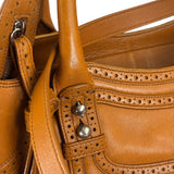 Balenciaga Brown Lambskin Riva Velo Two-Way Bag